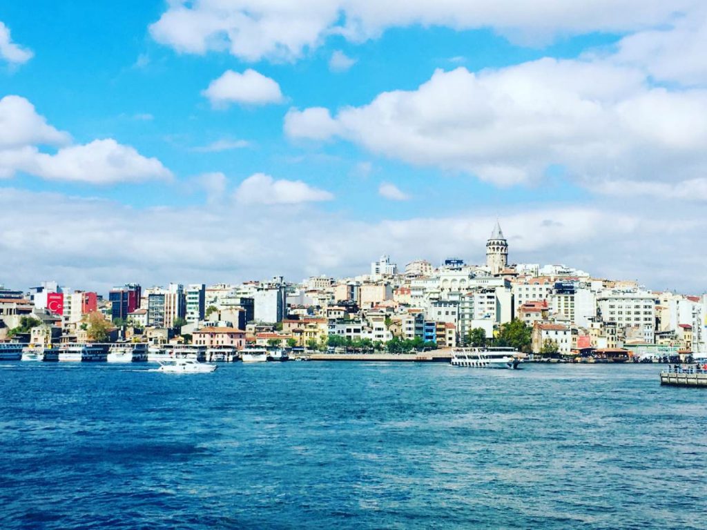 Výhľad na Istanbul z lode